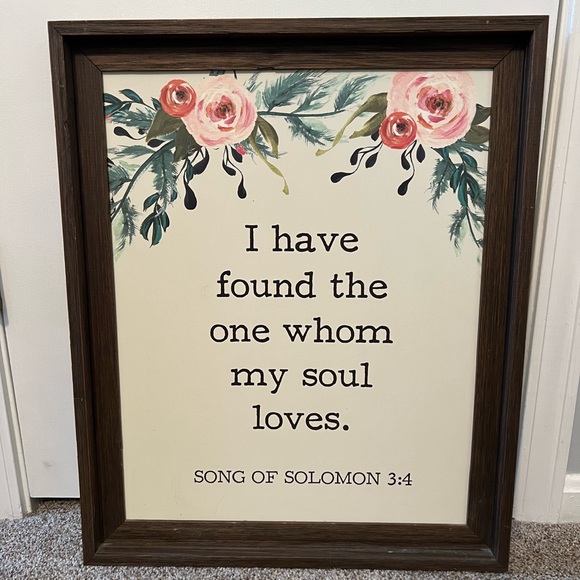 Set of 2 Matching Floral Pictures - Bible Verses 🌸 - Picture 3 of 7